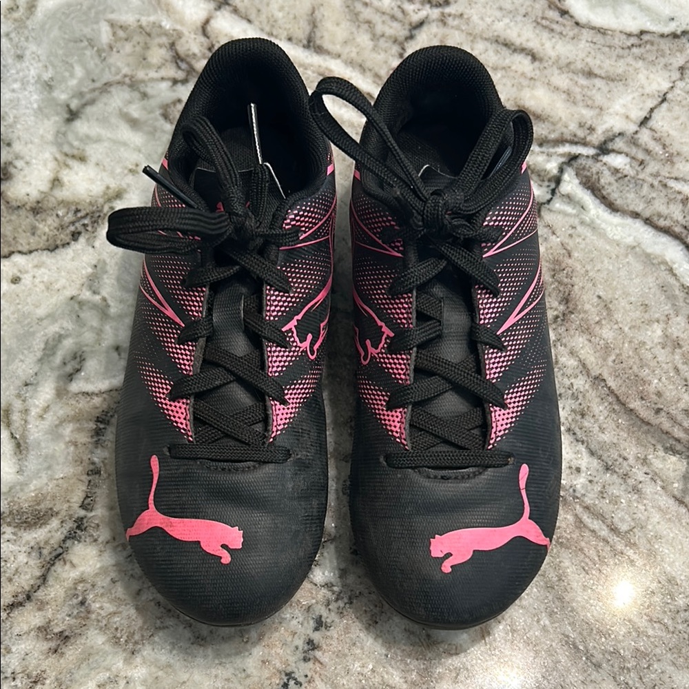 Puma Black and Pink Athletic Shoes